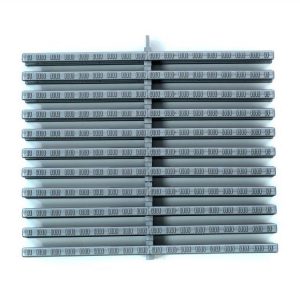 Решетка высота 34 мм, металлик